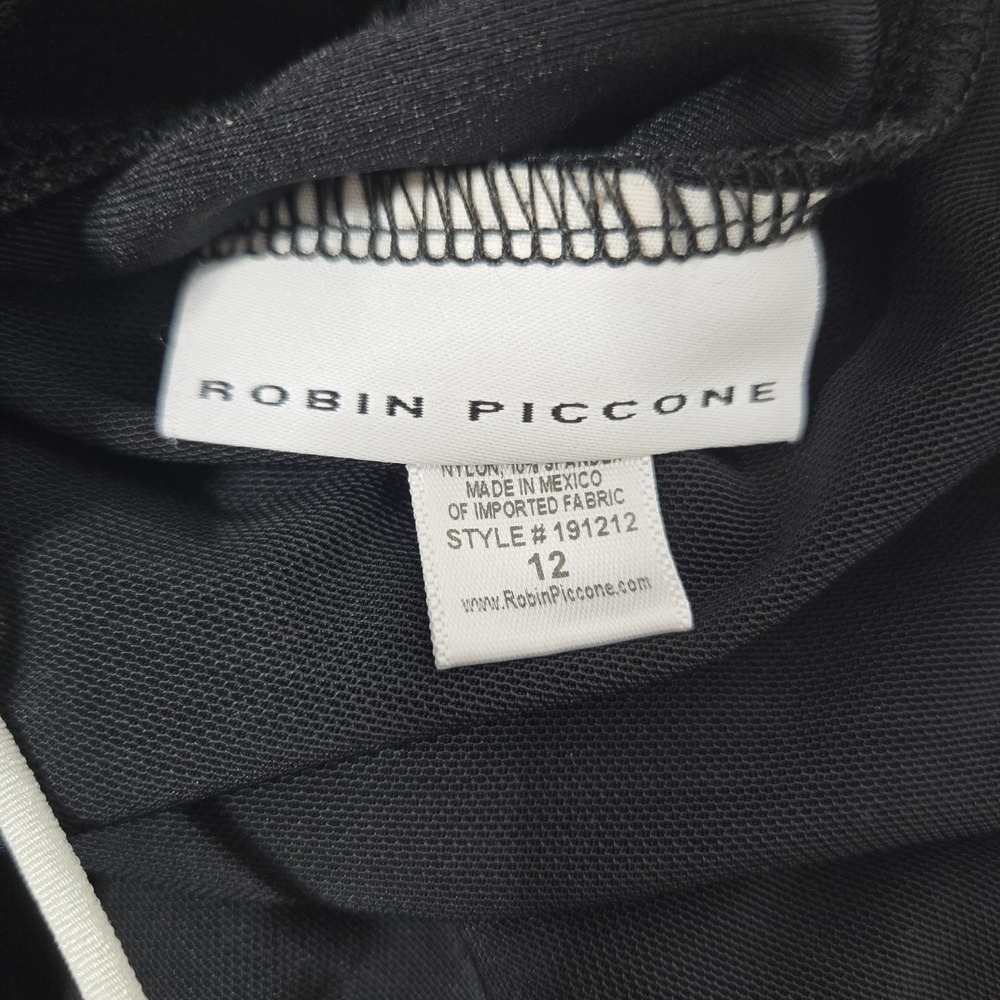 Robin Piccone Malia Ruffle Plunge One-Piece Bathing Suit | - Picture 3 of 7